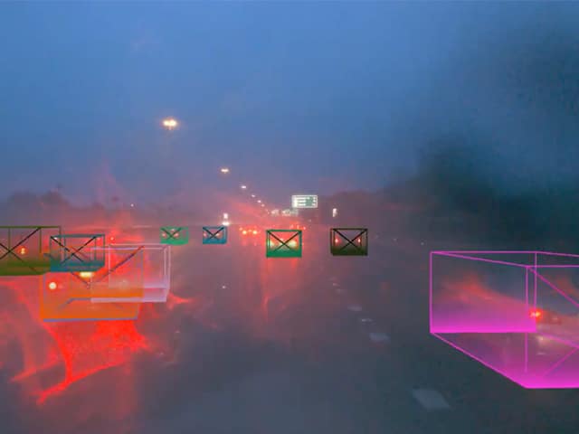 cars detection with rain
