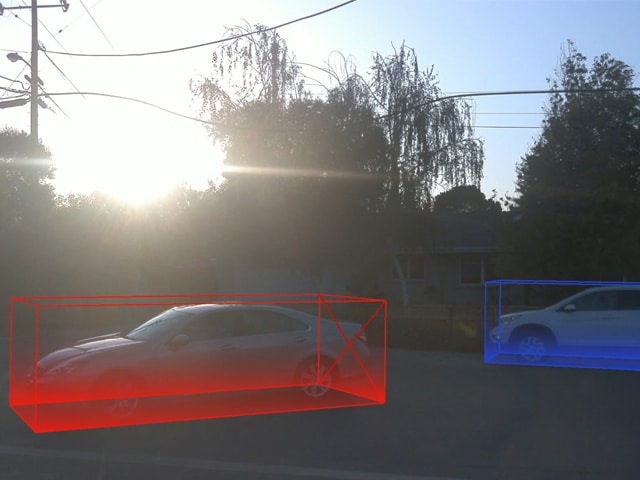 cars detection with sun glare